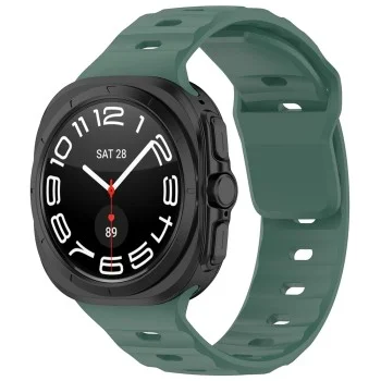 Techsuit - Watchband (W055) - Samsung Galaxy Watch Ultra 47mm / Watch Ultra 2 - Dark Green