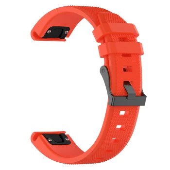 Каишка за Garmin Fenix ​​3/3 HR/5X/5X Plus/6X/6X Pro/7X/7X Pro Solar - Каишка за часовник QuickFit 26 мм (W058) - Оранжев