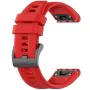 Каишка за Garmin Fenix ​​3/3 HR/5X/5X Plus/6X/6X Pro/7X/7X/7X Pro Solar - Каишка за часовник QuickFit 26 мм (W060) - Червен