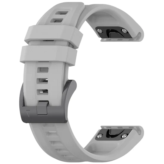 Каишка за Garmin Fenix ​​3/3 HR/5X/5X Plus/6X/6X Pro/7X/7X/7X Pro Solar - Каишка за часовник QuickFit 26mm (W060) - Сив