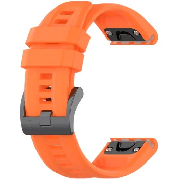 Каишка за Garmin Fenix ​​3/3 HR/5X/5X Plus/6X/6X Pro/7X/7X Pro Solar - Каишка за часовник QuickFit 26 мм (W060) - Оранжев