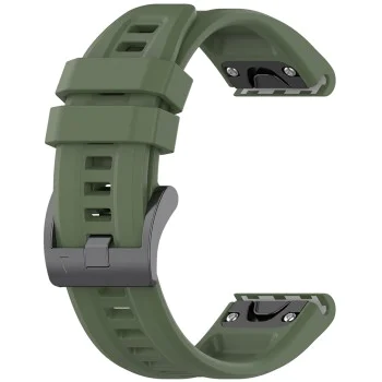 Каишка за Garmin Fenix ​​5/5 Plus 6/6 Pro/7/Forerunner 935/945/955/Approach S60/S62 - Каишка за часовник QuickFit 22 мм (W060) - Тъмно зелен