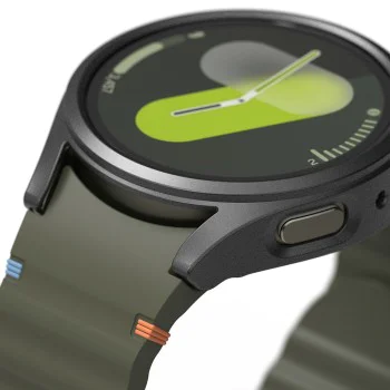 Протектор за Samsung Galaxy Watch7 44 мм + Протектор - Ringke Slim - титаниево черен
