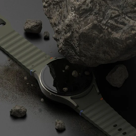 Протектор за Samsung Galaxy Watch7 44 мм + Протектор - Ringke Slim - титаниево черен