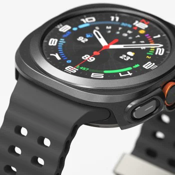 Протектор за Samsung Galaxy Watch Ultra 47mm + Протектор - Ringke Slim - Titanium Black