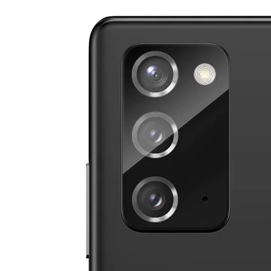 Протектор за камера за Samsung Galaxy Note 20 / Note 20 5G - S+ Camera Glass Protector - Lito - Черен