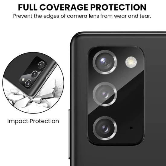 Протектор за камера за Samsung Galaxy Note 20 / Note 20 5G - S+ Camera Glass Protector - Lito - Черен