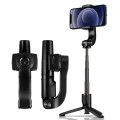 Bluetooth селфи стик Gimbal Stabil Stabilizer, 54cm - Spigen Монтаж за статив и Gimbal Stabilizer (S610W) - черен