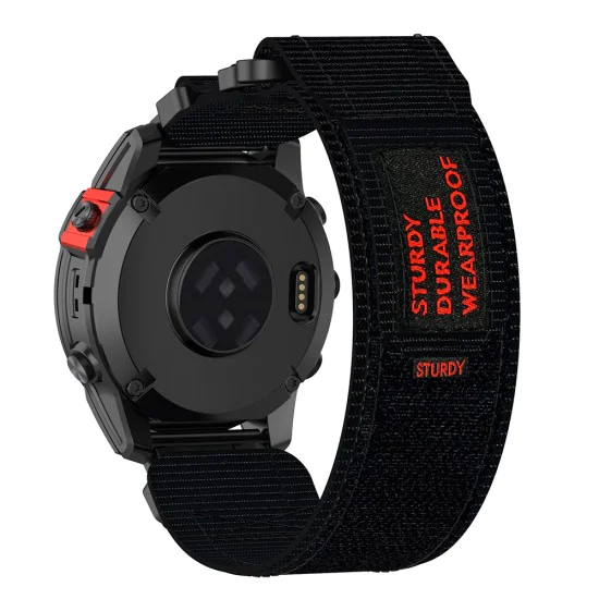 Каишка за Instinct 2S/2S Solar/Approach S70 42mm/fenix 7S Pro Sapphire Solar - Каишка за часовник QuickFit (W057) - Черен