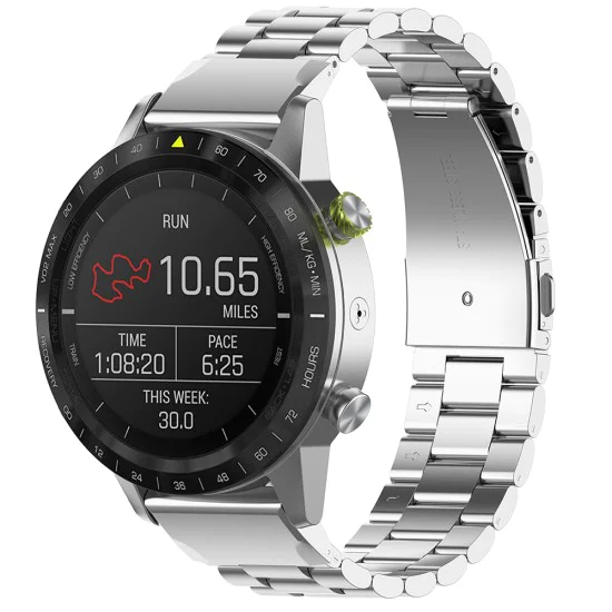 Каишка за часовник за Garmin Fenix ​​5/5 Plus 6/6 Pro/7/Forerunner 935/945/955/Approach S60/S62 - Каишка за часовник QuickFit 22mm (W010) - Сребрист