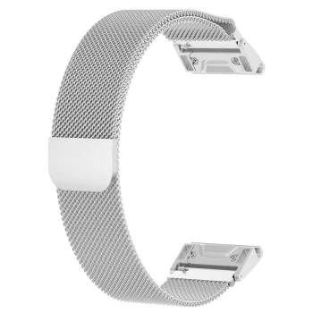 Каишка за часовник за Garmin Fenix ​​5/5 Plus 6/6 Pro/7/Forerunner 935/945/955/Approach S60/S62 - Каишка за часовник QuickFit 22 мм (W009) - Сребрист