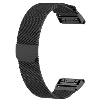 Каишка за часовник за Garmin Fenix ​​5/5 Plus 6/6 Pro/7/Forerunner 935/945/955/Approach S60/S62 - Каишка за часовник QuickFit 22mm (W009) - Черна