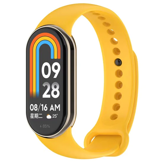 Каишка за Xiaomi Mi Band 8 / 8 NFC / 9 / 9 NFC - Каишка за часовник (W014) - Жълт