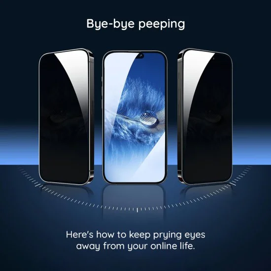 Протектор за iPhone 15 Plus - Lito HD PRO Privacy - Черен