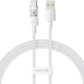 USB към Type-C кабел, Супер бързо зареждане 100W, 1m - Baseus Gem (P103737300222211-00) - Moon White