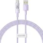 USB към Type-C кабел, Супер бързо зареждане 100W, 2m - Baseus Gem (P10373002511-01) - Nebula Purple