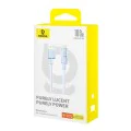 USB към Type-C кабел, супер бързо зареждане 100 W, 2 м - Baseus Gem (P1037373002311-01) - Galaxy Blue