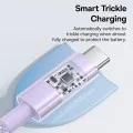 USB-C към Type-C кабел, супер бързо зареждане 100 W, 1 m - Baseus Gem (P103737300051111-00) - Nebula Purple