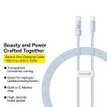 USB-C към Type-C кабел, супер бързо зареждане 100 W, 2 м - Baseus Gem (P10373000311-01) - Galaxy Blue