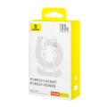 USB-C към Type-C кабел, супер бързо зареждане 100 W, 1 m - Baseus Gem (P1037373000211-00) - Moon White