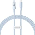 Кабел USB-C към Lightning, бързо зареждане 20W, 1m - Baseus Gem (P10373001311-00) - Galaxy Blue