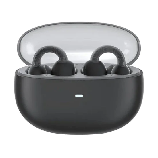 Baseus - Безжични слушалки AirGo 1 Ring (A00069201113-00) - Bluetooth 5.3, TWS, Дизайн с отворена щипка за уши - Черен клъстер