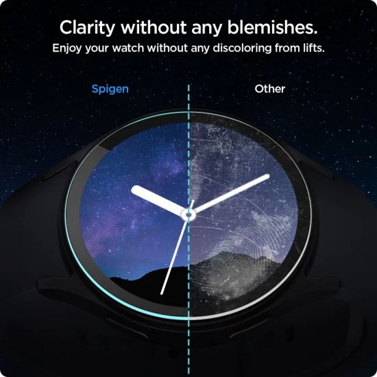 Протектор за Samsung Galaxy Watch7 44mm (комплект 2) - Spigen Glas.TR EZ FIT - Clear