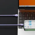 Кабел за данни 3в1, USB, 100W, 1.2m - Baseus Flash Series 2 (CASS030005) - лилав