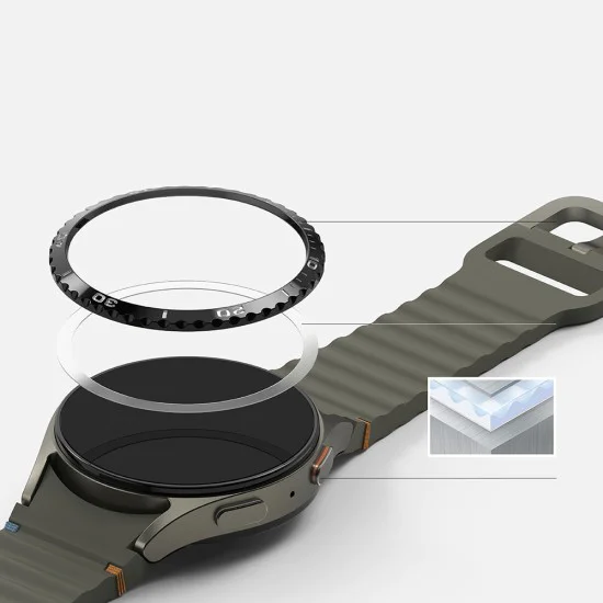 Рамка за Samsung Galaxy Watch7 40mm - Ringke Bezel Styling - Black Pattern6 (CB-GW7-40-02)