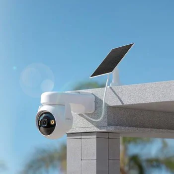 Wi-Fi камера за наблюдение със слънчев панел Type-C, 15000mAh, 3MP - Imou Outdoor Camera Cell PT Kit (KIT/IPC-K9EP-3T0WE/FSP12-TYPEC) - бял