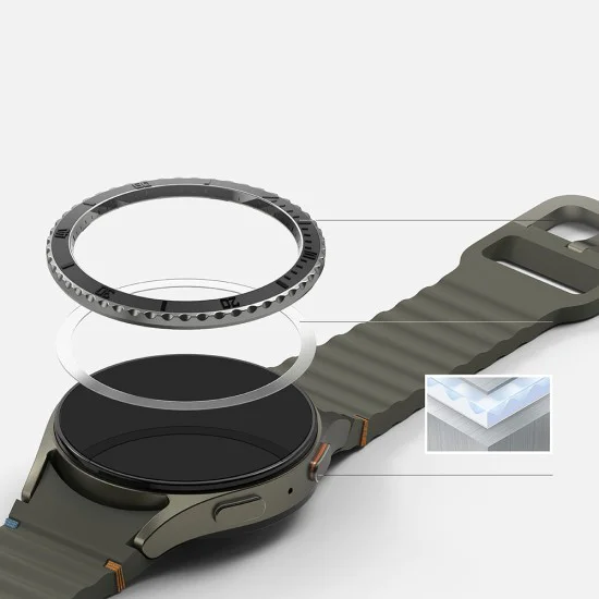 Премиум рамка за Samsung Galaxy Watch7 44mm - Ringke Bezel Styling - Black Pattern3 (CB-GW7-44-96)