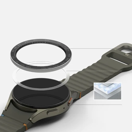 Премиум рамка за Samsung Galaxy Watch7 44mm - Ringke Bezel Styling - Черен модел1 (CB-GW7-44-98)