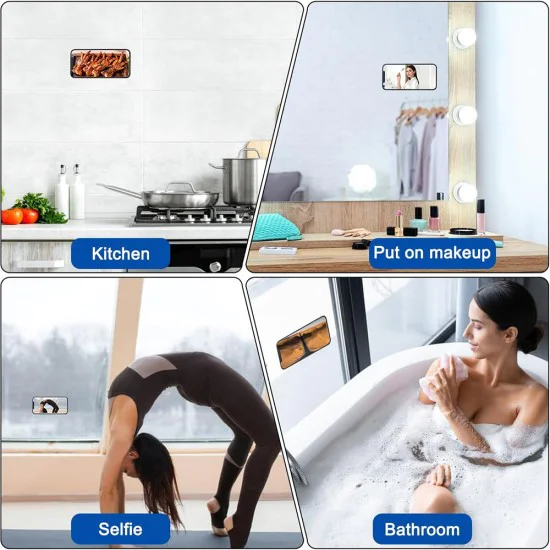 Държач за телефонна кутия с вендузи, правоъгълен - (SC-PAD) - въглен сиво