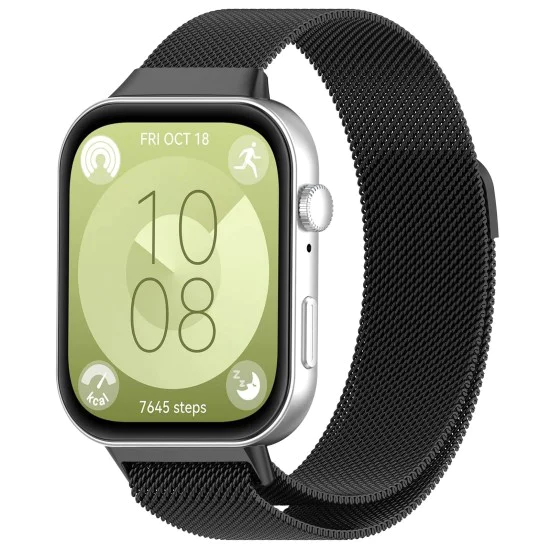 Каишка за Huawei Watch Fit 3 - Каишка за часовник (W009) - Черна