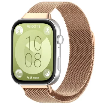 Каишка за Huawei Watch Fit 3 - Каишка за часовник (W009) - Розово злато
