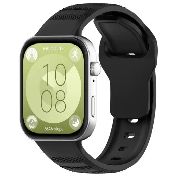 Каишка за Huawei Watch Fit 3 - Каишка за часовник (W050) - Черна
