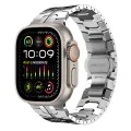 Каишка за Apple Watch 1/2/3/3/4/4/5/5/5/6/6/7/8/7/8/9/10/SE/SE/SE 2/Ultra/Ultra 2 ( 42/44/45/46/49 мм) - Каишка за часовник (W063) - Сребрист