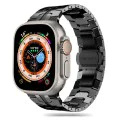 Каишка за Apple Watch 1/2/3/3/4/4/5/5/5/6/6/7/8/7/8/9/10/SE/SE/SE 2/Ultra/Ultra 2 ( 42/44/45/46/49 мм) - Каишка за часовник (W063) - Черен