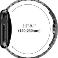 Каишка за Apple Watch 1/2/3/3/4/4/5/5/5/6/6/7/8/7/8/9/10/SE/SE/SE 2/Ultra/Ultra 2 ( 42/44/45/46/49 мм) - Каишка за часовник (W063) - Сребрист