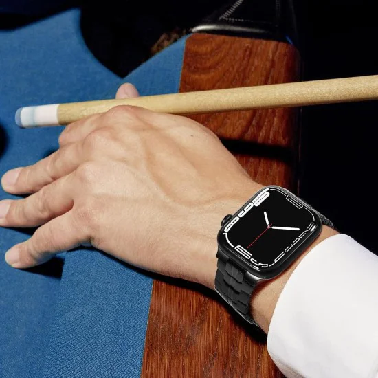 Каишка за Apple Watch 1/2/3/3/4/4/5/5/5/6/6/7/8/7/8/9/10/SE/SE/SE 2/Ultra/Ultra 2 ( 42/44/45/46/49 мм) - Каишка за часовник (W063) - Титан