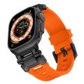 Каишка за часовник за Apple Watch 1/2/3/3/4/4/5/5/5/6/6/7/8/7/8/9/10/SE/SE/SE 2/Ultra/Ultra 2 (42/44/45/46/49 мм) - Каишка за часовник (W064) - Титаниево черно оранжево