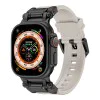 Каишка за часовник за Apple Watch 1/2/3/3/4/4/5/5/5/6/6/7/8/7/8/9/10/SE/SE/SE 2/Ultra/Ultra 2 (42/44/45/46/49 мм) - Каишка за часовник (W064) - Титаниево черно сиво