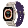 Каишка за часовник за Apple Watch 1/2/3/3/4/4/5/5/5/6/6/7/8/7/8/9/10/SE/SE/SE 2/Ultra/Ultra 2 (42/44/45/46/49 мм) - Каишка за часовник (W064) - Титаниево сребристо лилаво