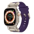 Каишка за часовник за Apple Watch 1/2/3/3/4/4/5/5/5/6/6/7/8/7/8/9/10/SE/SE/SE 2/Ultra/Ultra 2 (42/44/45/46/49 мм) - Каишка за часовник (W064) - Титаниево сребристо лилаво