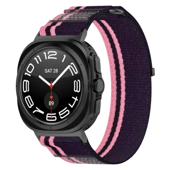 Каишка за Samsung Galaxy Watch Ultra 47mm - Каишка за часовник (W054) - розово / черно