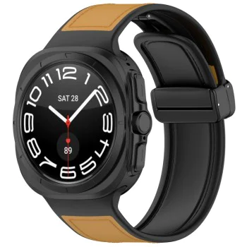 Каишка за Samsung Galaxy Watch Ultra 47mm - Каишка за часовник (W056) - Кафява