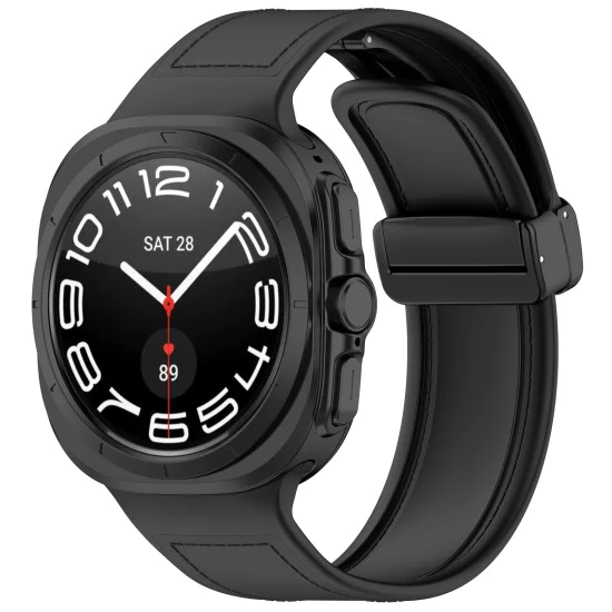 Каишка за Samsung Galaxy Watch Ultra 47mm - Каишка за часовник (W056) - Черна