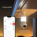 Wi-Fi камера за наблюдение с бързо откриване и известяване - Imou Ranger Bulb Cam (IPC-S6DP-5M0WEB-E27) - бяла