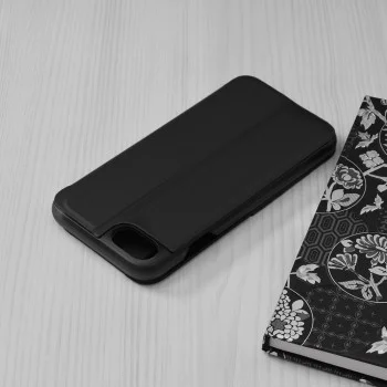 Калъф за iPhone 6 / 6s / 7 / 8 / SE 2, SE 2020 / SE 3, SE 2022 - Серия eFold - Черен