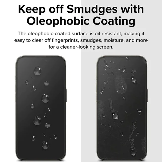 Протектор за iPhone 16 Pro Max (комплект от 2) - Ringke Easy Slide Tempered Glass - Clear